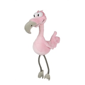 Happy pet bird brain flamingo