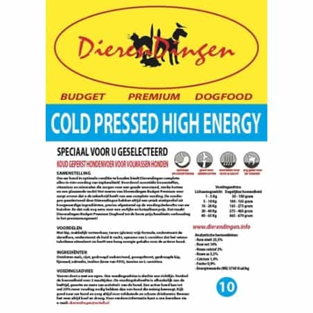 Budget premium dogfood cold pressed high energy (14 KG)