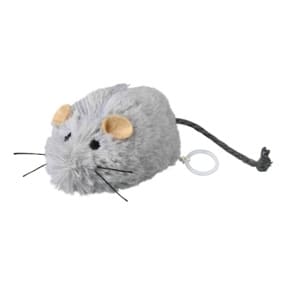 Trixie opwindbare pluche muis met catnip (8 CM)