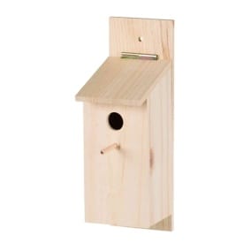 Trixie nestkast bouwpakket hout (15X12X36 CM GAT 2,8 CM)