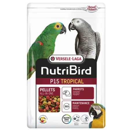 Nutribird p15 tropical onderhoudsvoeder (3 KG)