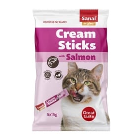 Sanal cream sticks kat zalm (5X15 GR)