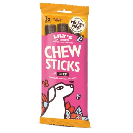 Lily’s kitchen chew sticks with beef (120 GR 3 ST)