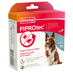 Beaphar FiproTec hond 10-20 Kg 4 pip