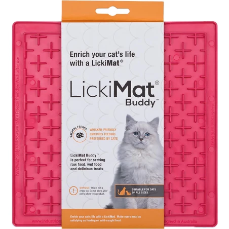 Lickimat Likmat Buddy Kat Roze 20Cm