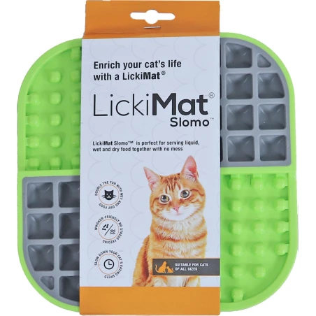 Lickimat Likmat Slomo  Kat Groen 20Cm