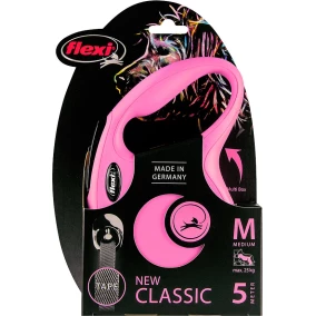 Flexi Rollijn Classic Tape M Roze 5 Meter