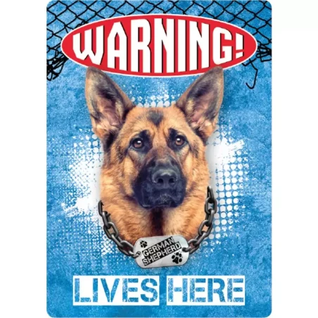 Waakbord German Shepherd
  Warning 