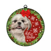 Plenty Gifts Kerstbal Tin - 10 cm - Shih Tzu