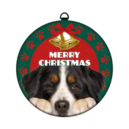 Plenty Gifts Kerstbal Tin - 10 cm - Berner Sennen