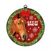 Plenty Gifts Kerstbal Tin - 10 cm - Paard