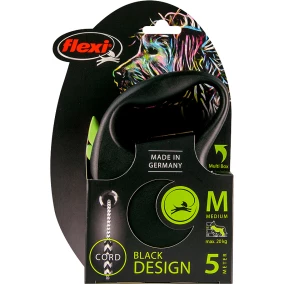 Flexi Rollijn Black Design Cord M Groen 5 Mtr