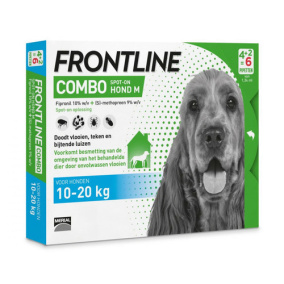 Frontline Combo - Anti vlooien- en tekenmiddel - M - 10-20kg - 6st