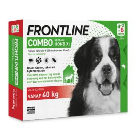 Frontline Combo - Anti Vlooien- en Tekenmiddel - XL - 40-60kg - 6st