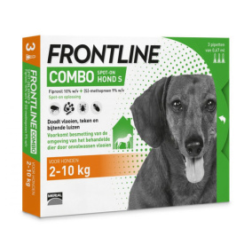 Frontline Combo - Anti Vlooien- en Tekenmiddel - S - 2-10 kg - 3st
