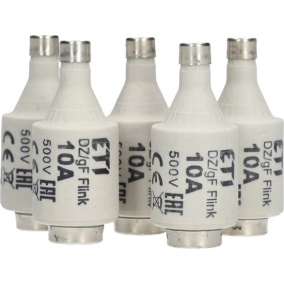 10A traag zekering DII 5 in een doosje