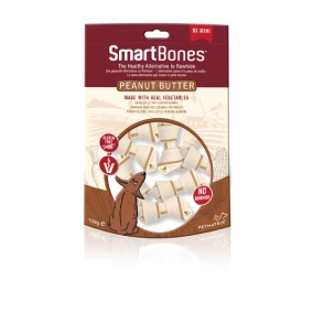 SmartBones Peanut butter mini 158 g 8 stuks Pindakaas Mini