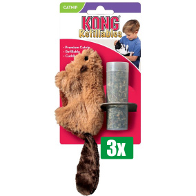 Kong Voordeelverpakking - 3 stuks - Kat Catnip Bever 16,5X4,5X4 CM