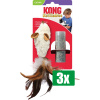 Kong Voordeelverpakking - 3 stuks - Kat Catnip Feather Muis 5X2,5X16,5 CM