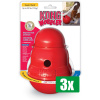 Kong Voordeelverpakking - 3 stuks - Wobbler Rood SMALL 15,5X11X11 CM