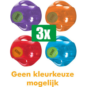 Kong Voordeelverpakking - 3 stuks - Jumbler Bal Assorti - MEDIUM/LARGE 14X14X14 CM