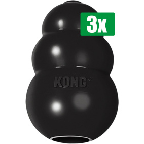 Kong Voordeelverpakking - 3 stuks - Extreme Zwart - XL 9X9X12,5CM