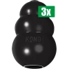 Kong Voordeelverpakking - 3 stuks - Extreme Zwart - LARGE 7X7X10 CM