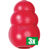 Kong Voordeelverpakking - 3 stuks - Classic Rood - MEDIUM 5,5X5,5X9 CM