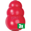 Kong Voordeelverpakking - 3 stuks - Classic Rood - SMALL 4,5X4,5X7,5 CM