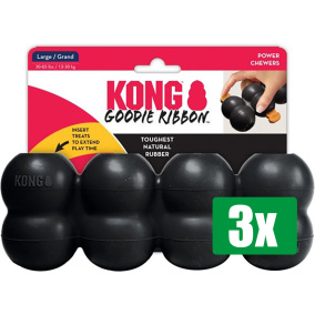 Kong Voordeelverpakking - 3 stuks - Extreme Goodie Ribbon Zwart