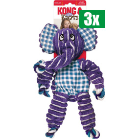 Kong Voordeelverpakking - 3 stuks - Floppy Knots Olifant 36X19X8,5 CM
