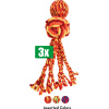 Kong Voordeelverpakking - 3 stuks - Wubba Weaves Touw Assorti - 26X5,5X5,5 CM