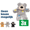 Kong Voordeelverpakking - 3 stuks - Wild Knots Bear Assorti - 14X7,5X18 CM