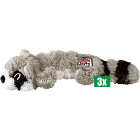 Kong Voordeelverpakking - 3 stuks - Scrunch Knots Raccoon - 8,5X5X23 CM