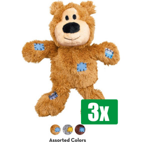 Kong Voordeelverpakking - 3 stuks - Wild Knots Bear Assorti - 13X10X5 CM