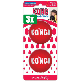 Kong Voordeelverpakking - 3 stuks - Signature Balls - MEDIUM 6,5 CM 2 ST
