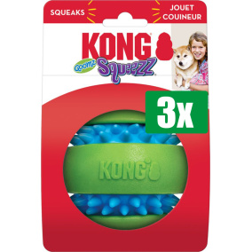 Kong Voordeelverpakking - 3 stuks - Squeezz Goomz Bal - 6,5 CM