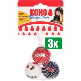 Kong Voordeelverpakking - 3 stuks - Signature Sport Balls Assorti - 4,5X4,5X4,5 CM 3 ST