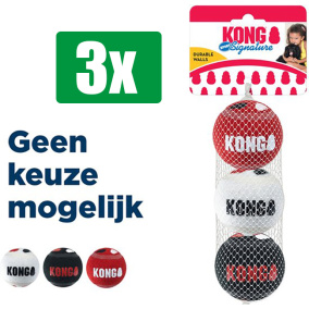 Kong Voordeelverpakking - 3 stuks - Signature Sport Balls Assorti - 6,5X6,5X6,5 CM 3 ST