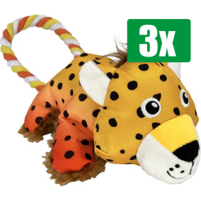 Kong Voordeelverpakking - 3 stuks - Cozie Tuggz Cheetah 26X15X9,5 CM