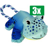 Kong Voordeelverpakking - 3 stuks - Cozie Tuggz Kikker 25X14X10 CM