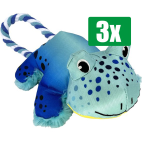 Kong Voordeelverpakking - 3 stuks - Cozie Tuggz Kikker 25X14X10 CM