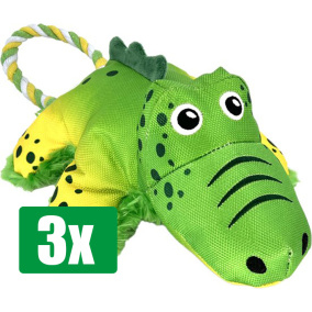 Kong Voordeelverpakking - 3 stuks - Cozie Tuggz Aligator 35,5X20,5X12,5 CM