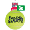 Kong Voordeelverpakking - 3 stuks - Squeakair Tennisbal Geel Met Piep - LARGE 8 CM