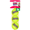 Kong Voordeelverpakking - 3 stuks - Squeakair Tennisbal Geel Met Piep - MEDIUM 6,5 CM 3 ST