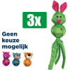 Kong Voordeelverpakking - 3 stuks - Wubba Ballistic Friend - LARGE 35,5X11,5X9 CM