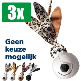 Kong Voordeelverpakking - 3 stuks - Wubba Floppy Ears - SMALL 25CM