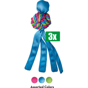 Kong Voordeelverpakking - 3 stuks - Wubba Weaves Assorti - 9X9X33 CM