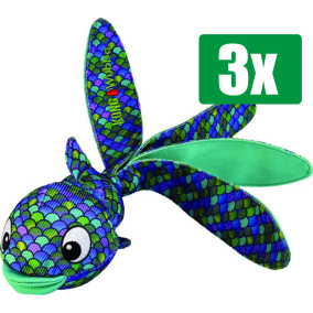 Kong Voordeelverpakking - 3 stuks - Wubba Finz Blauw - 37X9X8,5CM