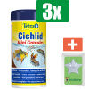 Tetra Cichlid mini granules 250 ml - 3 stuks - Vissenvoer - Aquarium - Inclusief PetsHome Zuurstofsteen